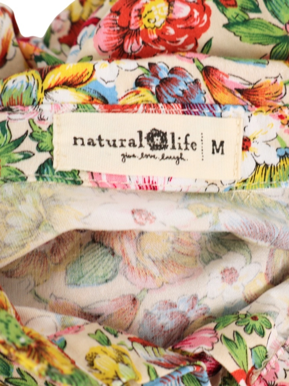 Natural Life Floral High Low Maxi Dress M Multicolor Boho - Picture 6 of 7